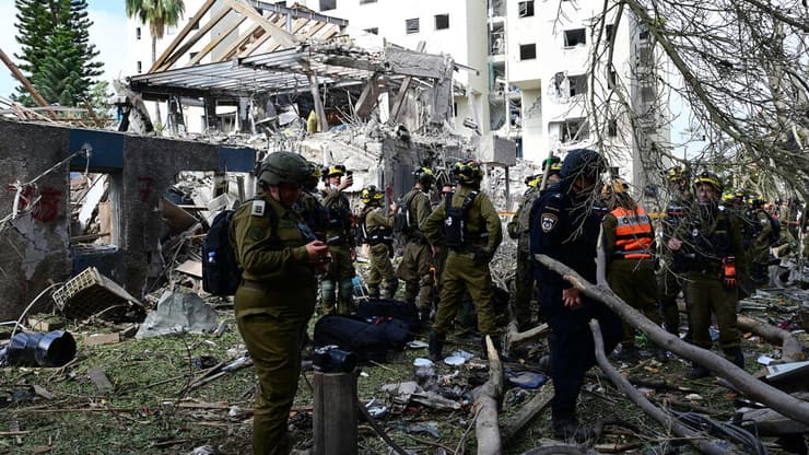 זירת הפגיעה בתל אביב