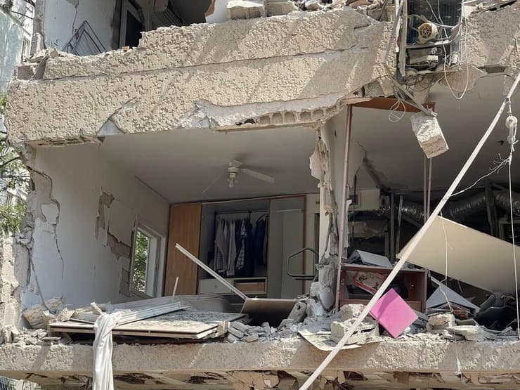 זירת הפגיעה בתל אביב