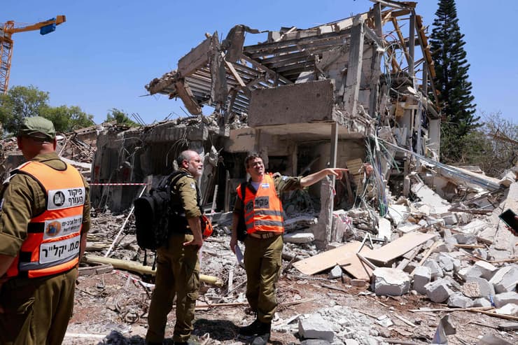 זירת הפגיעה בתל אביב