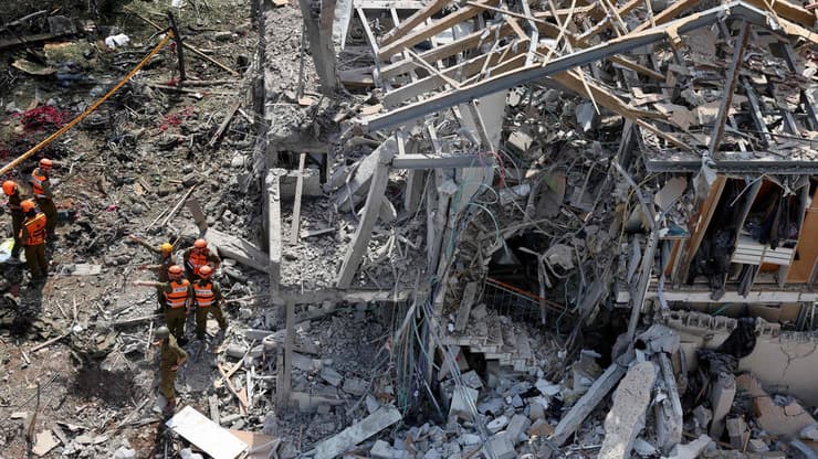 זירת הפגיעה בתל אביב