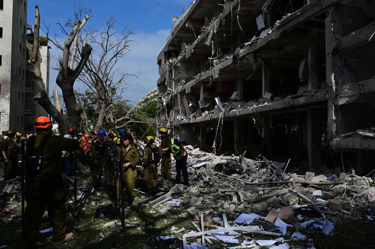 זירת הפגיעה בתל אביב