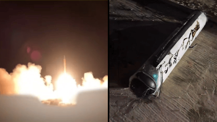 שיגור הטילים מאיראן ואחד השרידים שנפל בקטאר אחרי המתקפה חצאים שרידי טיל שנפל באזור דוחא, שיגור הטילים האיראניים לעבר קטאר