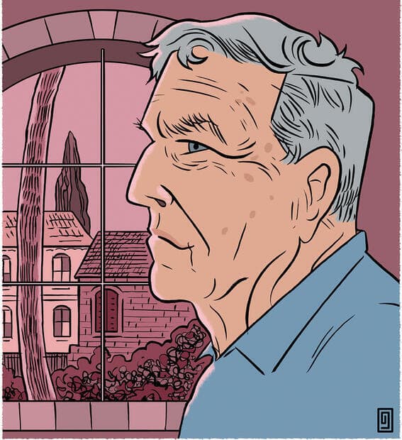 הנביא הספקן. עמוס עוז (איור: ירמי פינקוס) yk14415326