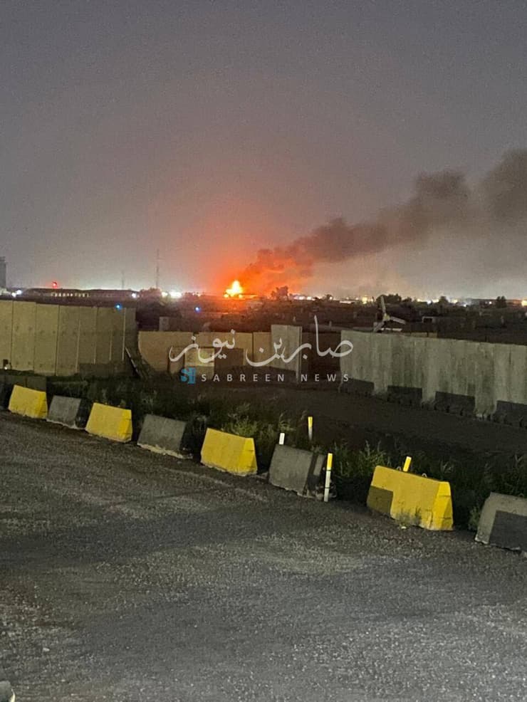 תקיפות בבסיס תאג'י באזור בגדד