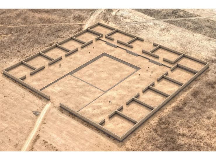 שיחזור דיגיטלי של מתחם המקדש באורך של כ-125 מטרים וברוחב של 145 מטרים, כולל 15 מתחמים מרובעים המסודרים סביב חצר פנימית מלבנית (צילום: José Capriles/Pennsylvania State University) שיחזור דיגיטלי של מתחם המקדש באורך של כ-125 מטרים וברוחב של 145 מטרים, כולל 15 מתחמים מרובעים המסודרים סביב חצר פנימית מלבנית