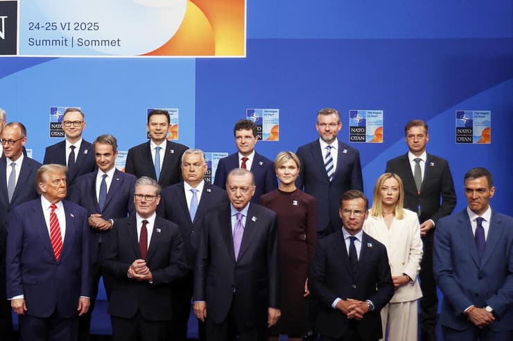 צילום: AP Photo/Geert Vanden Wijngaert מנהיגי נאט"ו פסגה האג