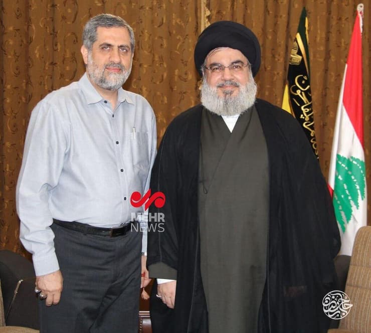 סעיד איזדי עם חסן נסראללה (ללא קרדיט מליאור בן ארי ) סעיד איזדי ונסראללה