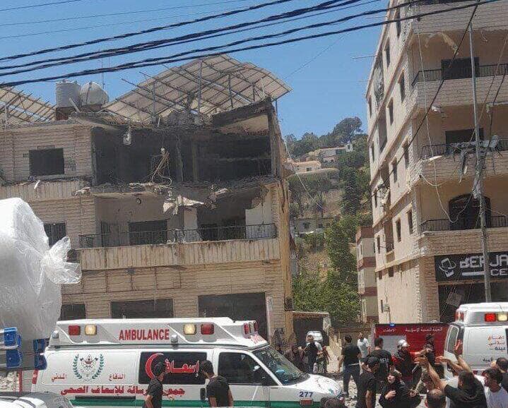 תקיפת בניין מגורים באזור א-נבטיה