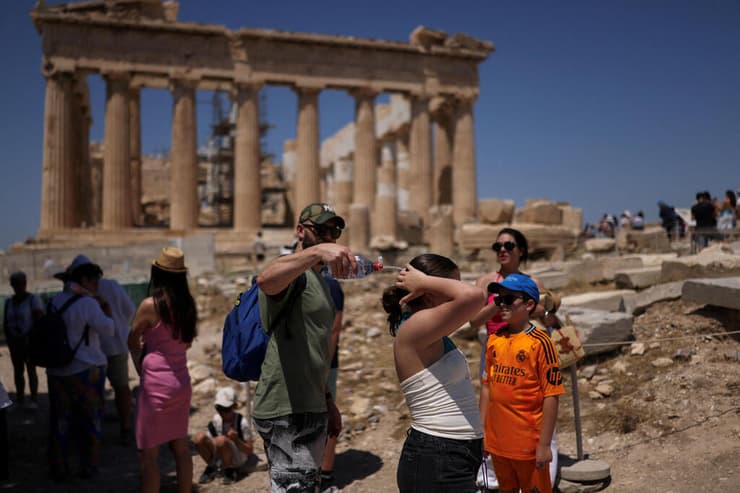 גל חום אתונה יוון אירופה