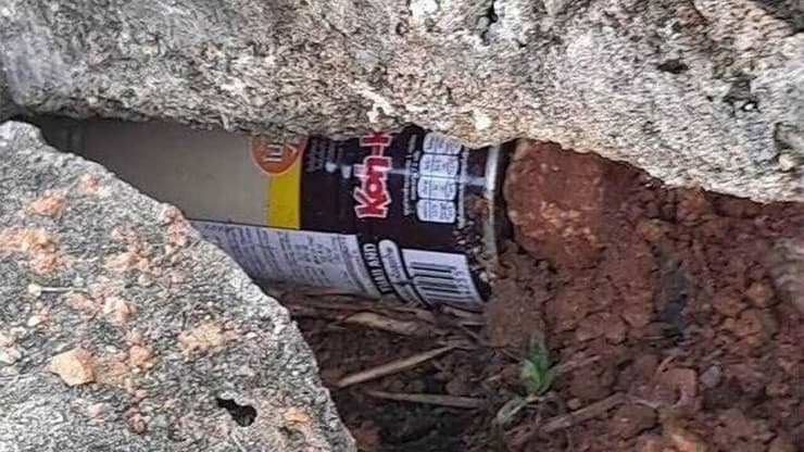 צילום של המטען מוחבא