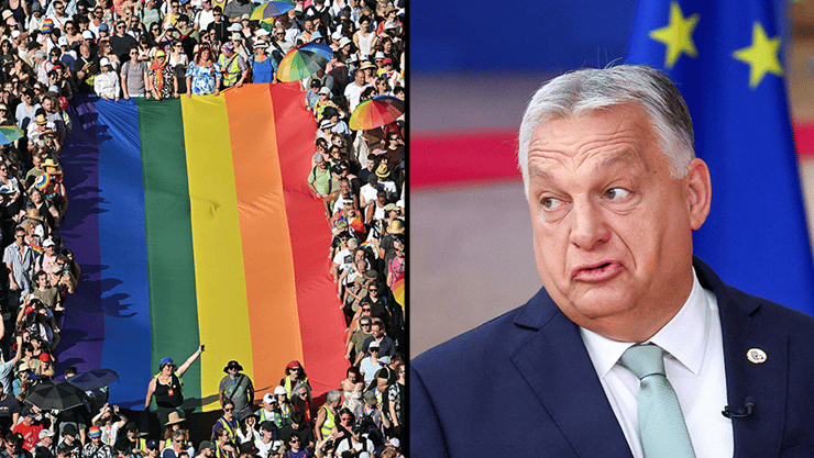  ויקטור אורבן ראש ממשלת הונגריה מצעד גאווה ב בודפשט