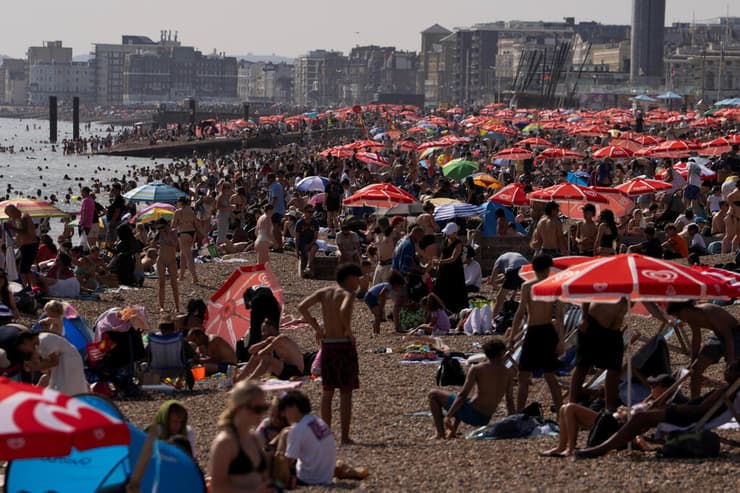 גל חום אירופה בריטניה ברייטון