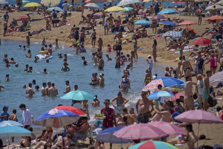 גל חום אירופה ספרד ברצלונה ב 28 ביוני