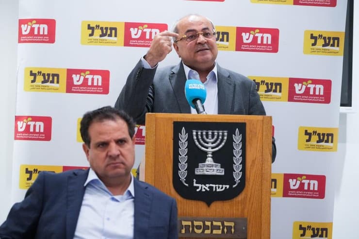"לא חושבת שחד"ש ותע"ל ירצו להיות שותפות לקווי היסוד". טיבי ועודה (צילום: שלו שלום) ישיבת סיעה חד"ש תע"ל