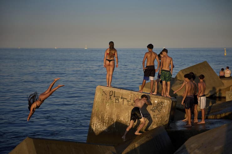 גל חום אירופה ספרד ברצלונה ב 29 ביוני