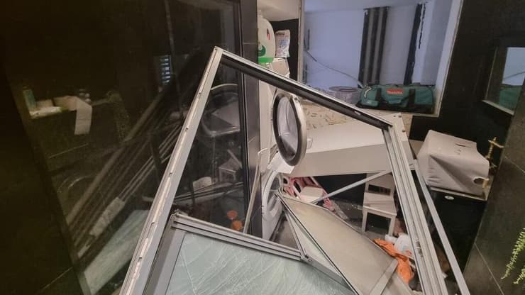 ביתו של אחד המפונים מב"ש אשר התבקש לפנות את המלון