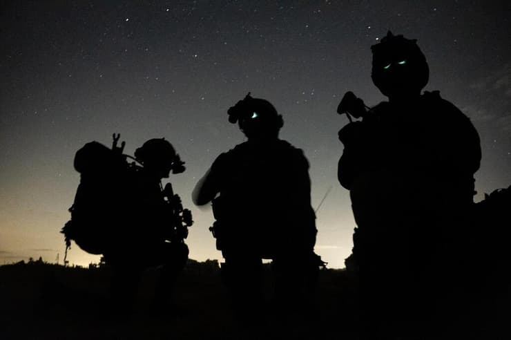 כוחות קומנדו ברצועת עזה (צילום: דובר צה"ל) פעילות עוצבת הקומנדו ברצועת עזה