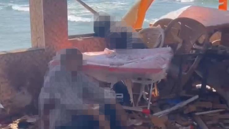 בית קפה שהותקף בעזה, לטענת הפלסטינים