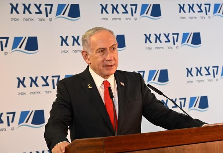 ראש הממשלה בנימין נתניהו במתקני חברת קצא”א באשקלון