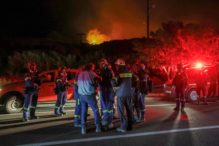 שריפה באי כרתים יוון