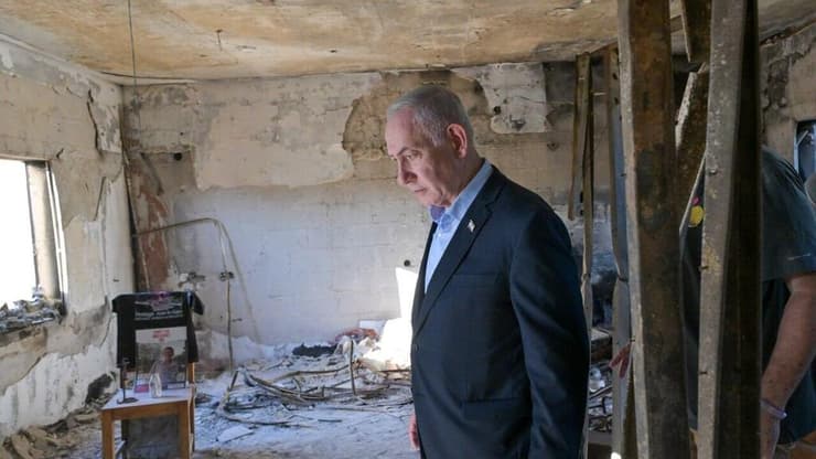 ראש ממשלה בנימין נתניהו בביקור בקיבוץ ניר עוז