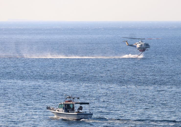 שריפה באי כרתים יוון