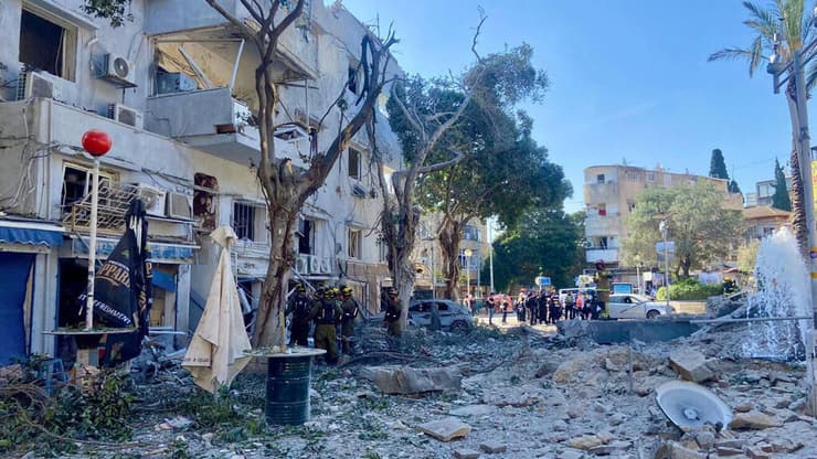 טיל שנפל בסמוך לעמותה