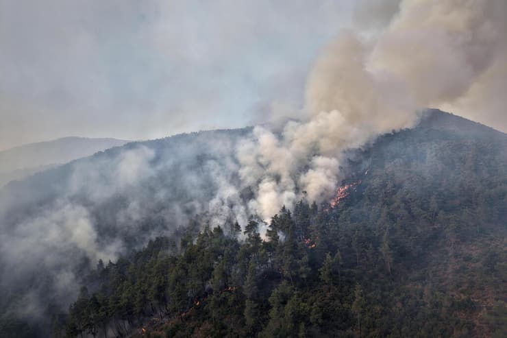 צילום: AP Photo/Ghaith Alsayed שריפה לטקיה סוריה