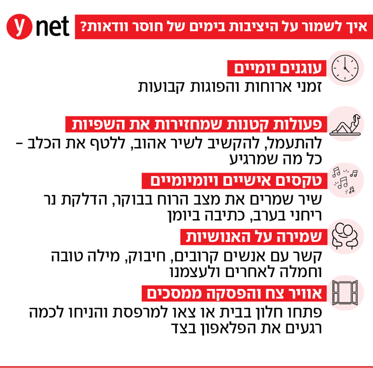 טיפים חשובים לשמירה על היציבות טיפים חשובים לשמירה על היציבות