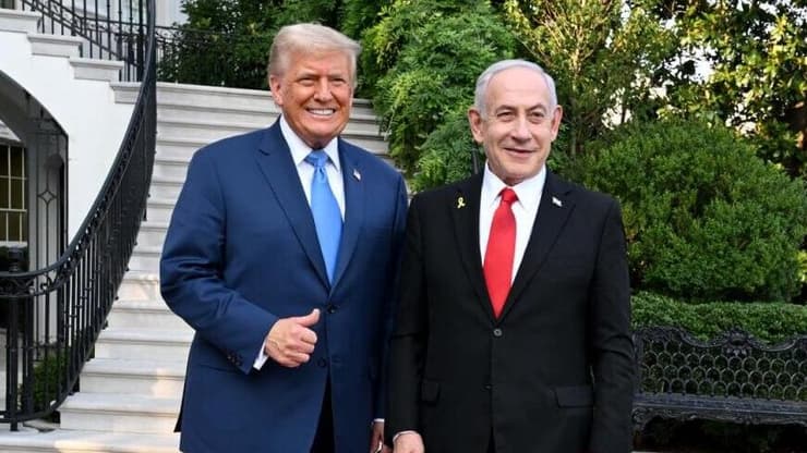 צילום: אבי אוחיון, לע"מ פגישתם של ראש הממשלה בנימין נתניהו ונשיא ארה"ב דונלד טראמפ בוושינגטון