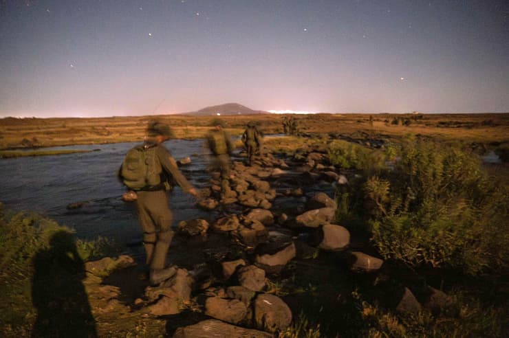 כוחות צה"ל שפועלים בסוריה. בדמשק רוצים חזרה להסכם מ-1974 (צילום: דובר צה"ל ) הפעולה של גדוד 7012 למעצר אנשי כוח קודס בסוריה