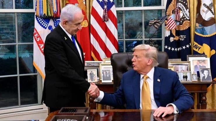 מחלוקות אסטרטגיות. טראמפ ונתניהו בבית הלבן (צילום: אבי אוחיון/ לע"מ) הפגישה השנייה בין נתניהו לטראמפ