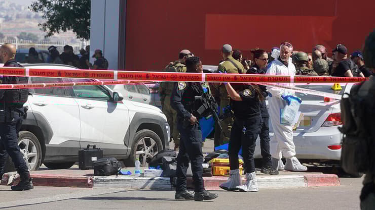 זירת הפיגוע בגוש עציון