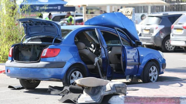 הרכב בו הגיעו המחבלים לגוש עציון