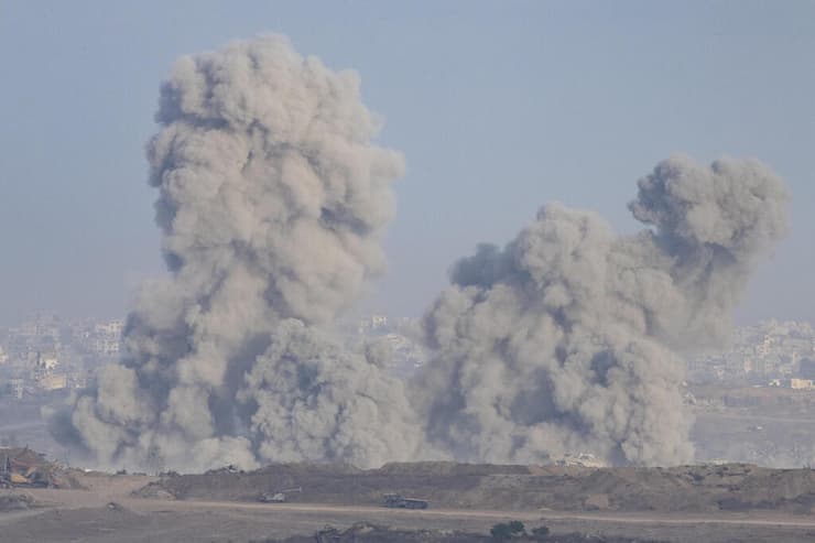 תקיפות צה"ל ברצועת עזה (צילום: Amir Levy / Getty Images) תקיפות צה"ל ברצועת עזה