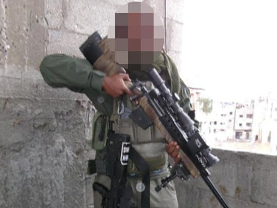 תמונת חייל שפרסמו בעמוד ה-X של קרן הינד רג'אב