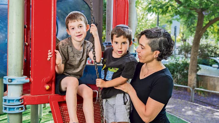 כרמי אור עם עידן ונטע (צילום: שלו שלום) yk14440914