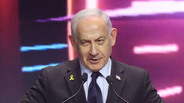 ראש הממשלה בנימין נתניהו (צילום: מוטי קמחי) ראש הממשלה נואם בפתח ועידת MUNIEXPO בת"א