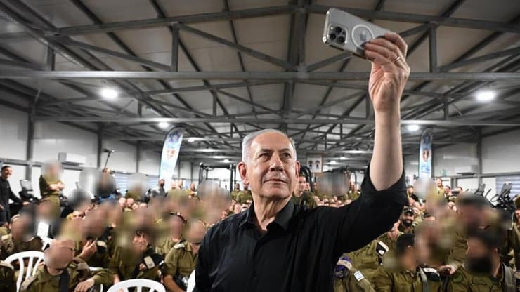 ראש הממשלה נתניהו בחטיבת חשמונאים (צילום: חיים צח/ לע״מ) ראש הממשלה נתניהו בחטיבת חשמונאים