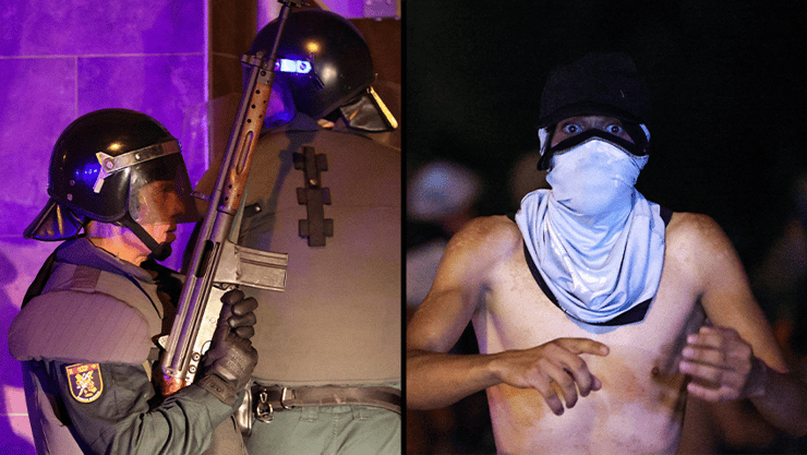 עימותים בעיירה בדרום ספרד, שוטרים נשלחו לשמור על הסדר (צילום: רויטרס/REUTERS/Violeta Santos Moura) ספרד מהומות בעיירה טורה פאצ'קו עימותים בין מהגרים מרוקאים לפעילי ימין קיצוני