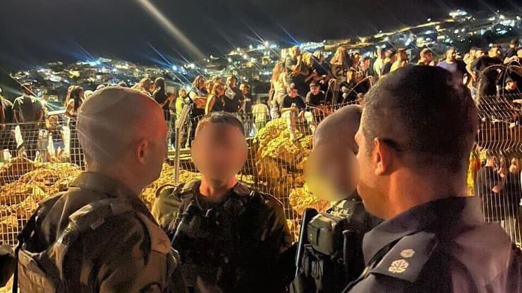 כוחות צבא ומשטרה במרחב הגדר באזור מג'דל שמס