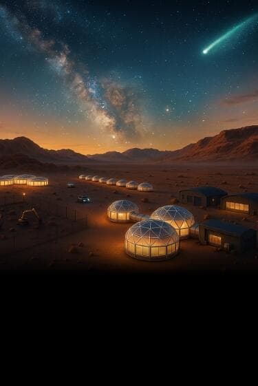 קמפוס חלל במכתש רמון, בעיני אמ