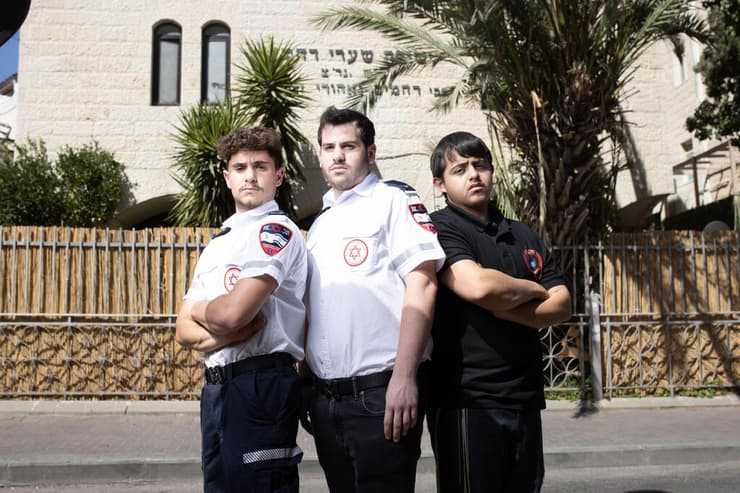 מימין לשמאל: יהונתן אוליאל, משה ברלין ויותם אבוקסיס