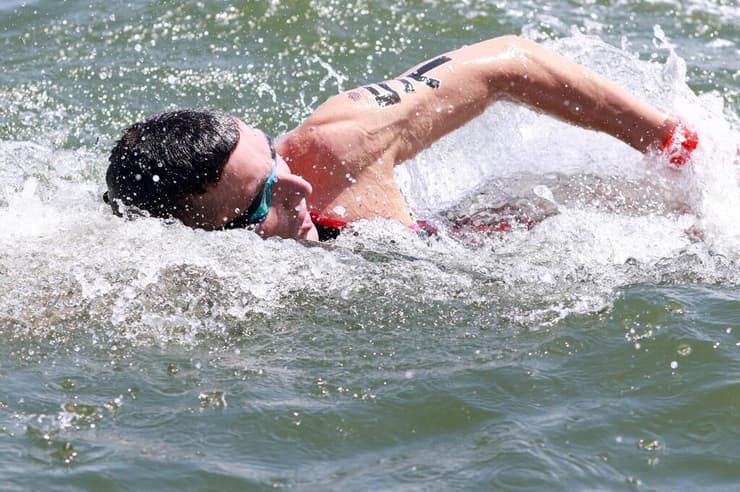 אחדות במהלך המשחה (צילום: סימונה קסטרווילארי, איגוד השחייה) אליפות העולם בשחייה מים פתוחים