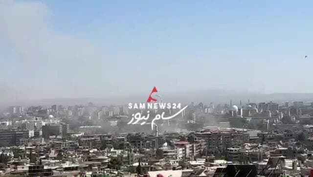 תיעוד מאזור התקיפה הישראלית בדמשק