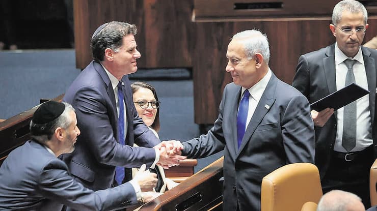 בנימין נתניהו ורון דרמת במליאת הכנסת
