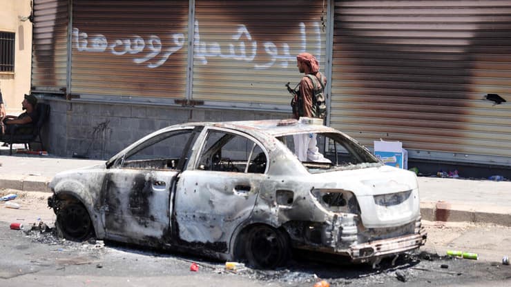 לוחמים בדואים ב א-סווידא סווידא מעוז הדרוזים דרוזים ב סוריה