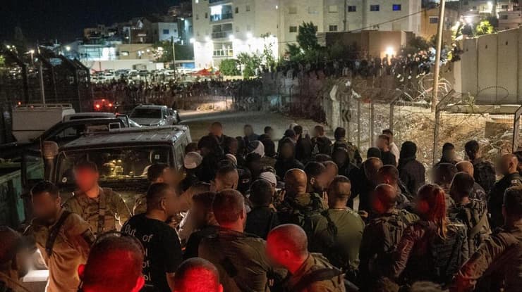 צילום: דובר צה"ל תיעוד: כוחות צה"ל מפזרים התקהלות אלימה של דרוזים בגבול סוריה