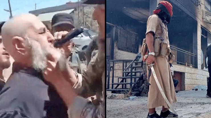 איסלאמיסטים תומכי א-שרע תוקפים דרוזים ומגלחים את זקניהם במהלך הטבח ביולי השנה 