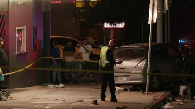 הזירה בהוליווד שבה נפצעו כ-28 אנשים מדריסה